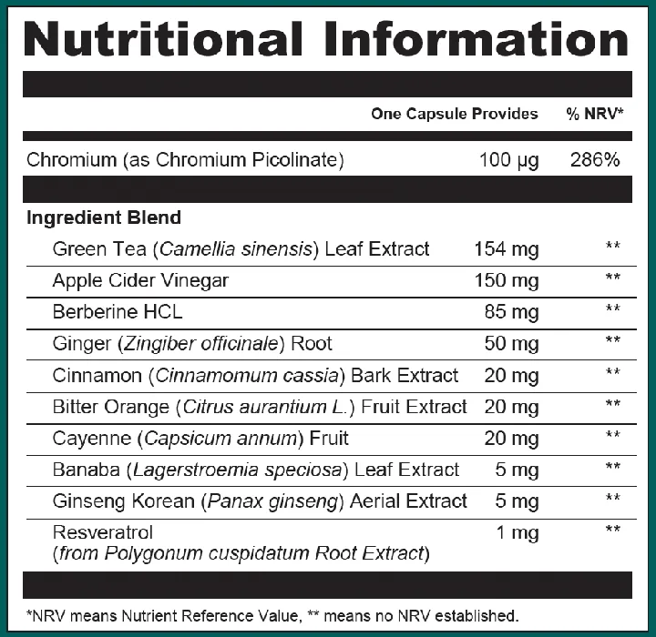 Étiquette nutritionnelle Vitaslimex avec la liste complète des ingrédients